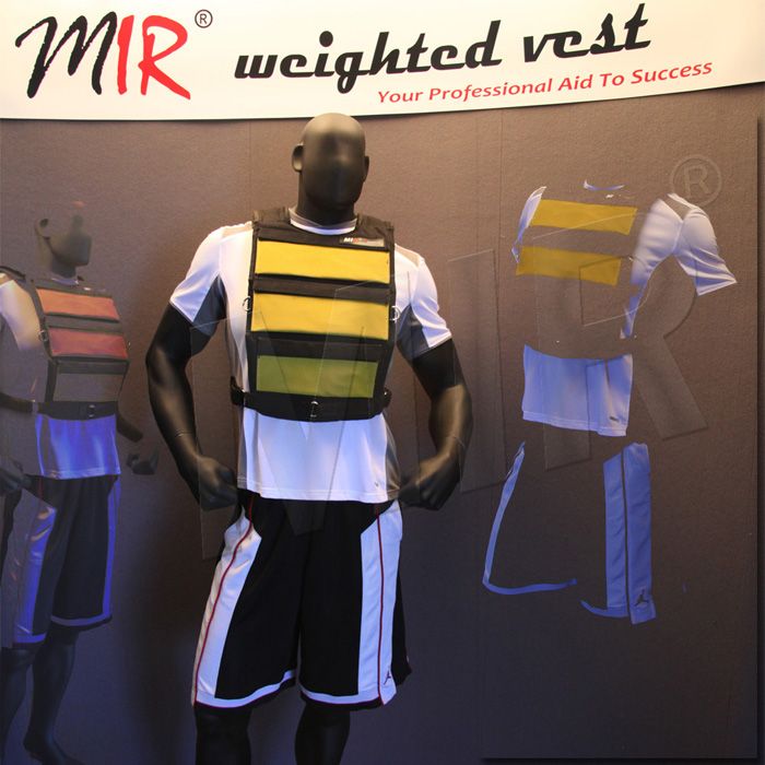 MIR Pro F.A.I. Weight Weighted Vest Can Hold Up to 75lbs+ Yellow 