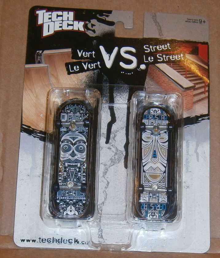 TECH DECK 96MM FINGERBOARD SKATEBOARD ~ VERT LE VERT VS STREET LE 