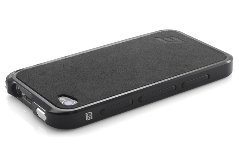 Element Case Vapor COMP Black with Black Ultra Suede Back Cover iPhone 