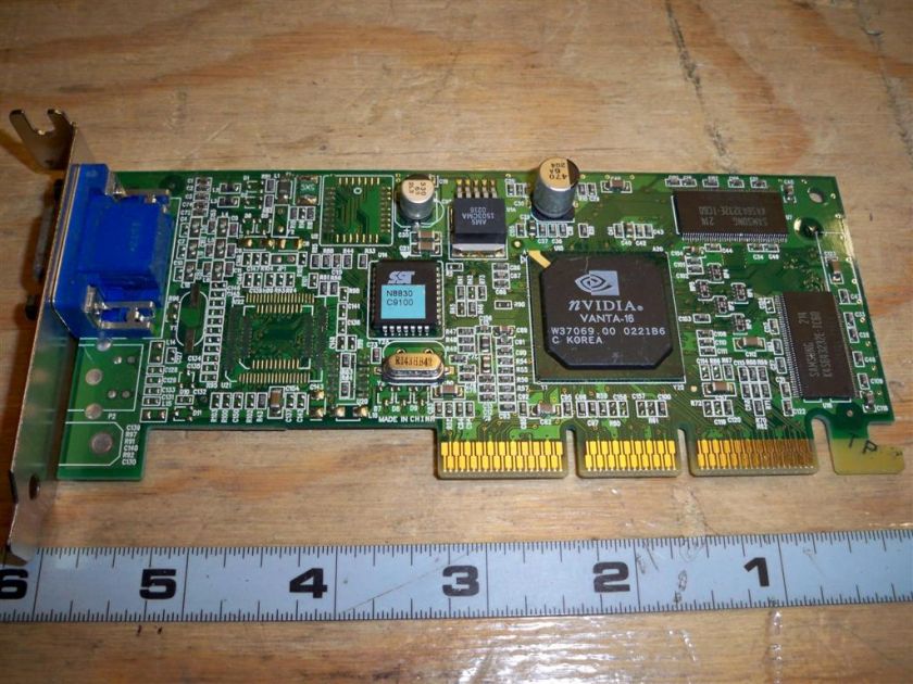 IBM MS 8330 NVIDIA VANTA 16 AGP Video Card 16MB *QTY*  