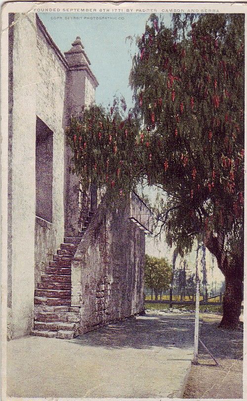 San Gabriel Arcangel Mission California Postcard  