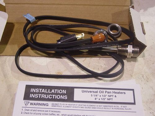 UNIVERSAL OIL PAN HEATER PHILLIPS TEMRO BLOCK HEATER 115VAC 5 1/4 X 1 