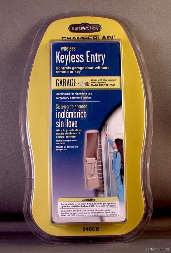 Chamberlain 940CB Wireless Keyless Entry 390 Keypad New  