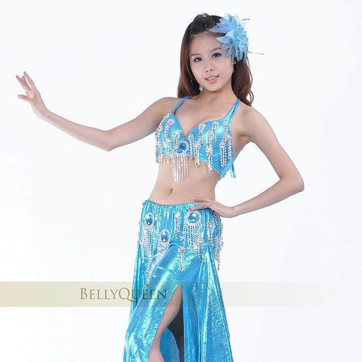 Brand New Sexy Belly Dance Costume Bra & Skirt 8 Colours#712  
