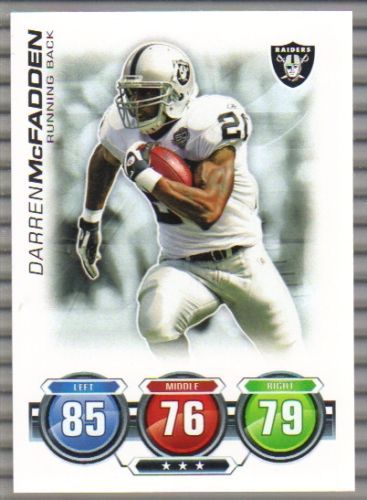 2010 Topps Attax NFL Team Set Oakland Raiders (3)  