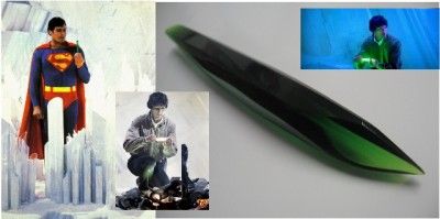 SUPERMAN KRYPTONITE KYRPTONIAN KNOWLEDGE GREEN CRYSTAL MOVIE PROP 