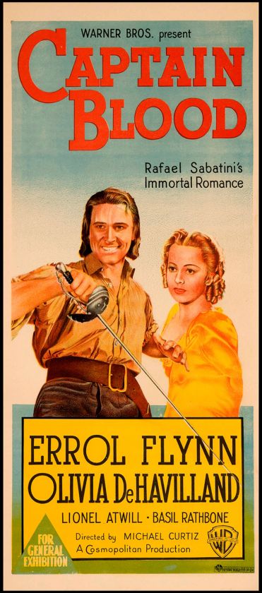 Captain Blood R 1940 FRAMED Orig Movie Poster  