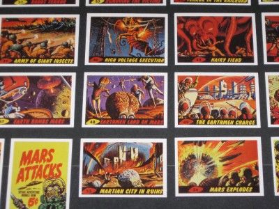 MARS ATTACKS 55 CARD SET + WRAPPER CARD◆  