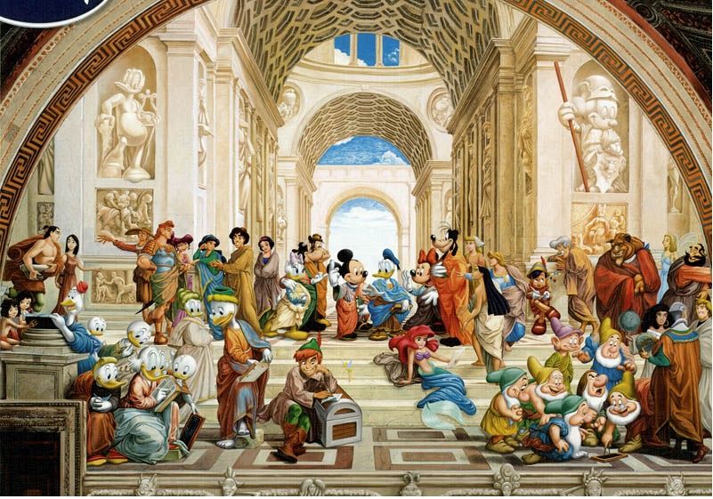 Jigsaw Puzzles 1000 Pieces Disney  School of Athens / Disney  