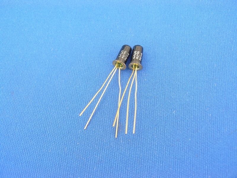 2x MATCHED SFT322 Black GOLD Germanium Transistors Ge ~ AC128  