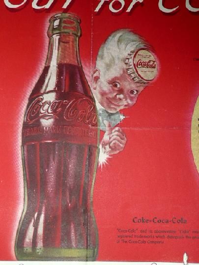 VTG 40s COCA COLA COKE SCHOOL FOOTBALL PROGRAM ST CLAIR MINERSVILLE PA 