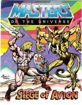 HE MAN MOTU MINI COMIC SIEGE OF AVION MASTERS UNIVERSE  