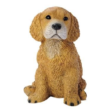 Golden Retriever Puppy Dog Statue Design Toscano  