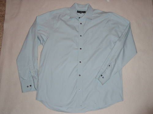 Mens Banana Republic Lt Sage Green Dress Oxford Shirt L  