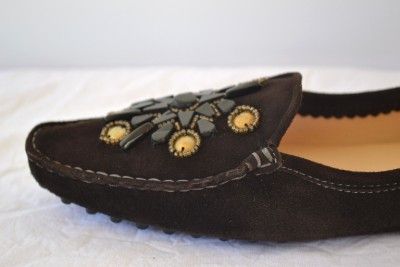 NIB TODS BROWN BILBAO DOT MOCCASIN DRIVER SHOES~41 11  