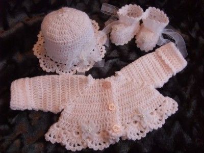 CROCHET PATTERN **TINY DANCER** 3 PIECE BABY BOLERO SET  