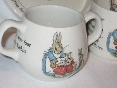 WEDGWOOD Etruria & Barlaston Beatrix Potter PETER RABBIT Bowl/ 2 