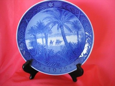 1972 Royal Copenhagen In the Desert Christmas Plate  