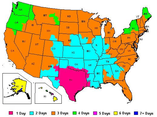 Ground Transit Time Map