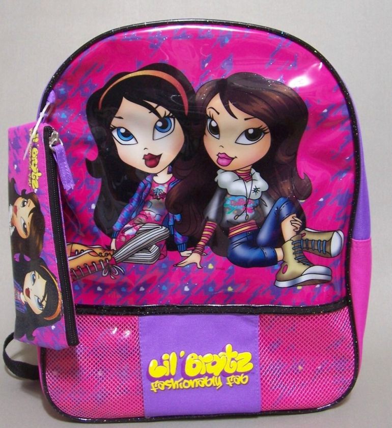 Lil Bratz Fashionably Fab Backpack Bag Full Size Girls  