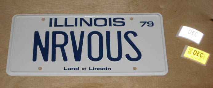 Ferris Buellers Day Off Ferrari *NRVOUS* License Plate  