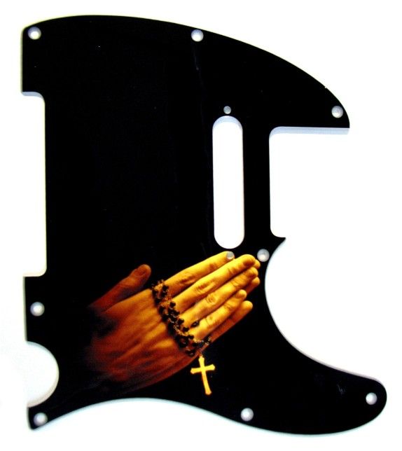 Pickguard 4 Fender Tele Telecaster Guitar Praying Hands   FREE 