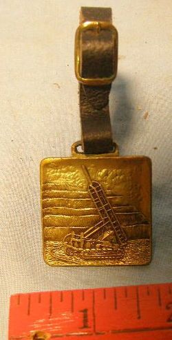 Vintage   Brass   BIONDI Corporation   WATCH FOB **  