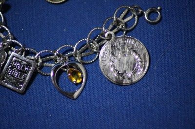 CHARM LOT STERLING SILVER CHARM BRACELET 30 Grams Christmas Western 