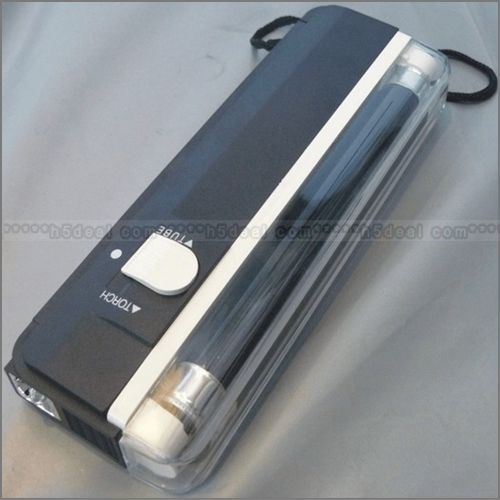 2in1 Hand held UV Black Light Torch Lamp Money Detector  