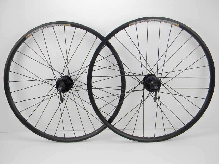 26 Cannondale Fire 6 Bolt Disc Wheels, Black Eye Sun Rims  