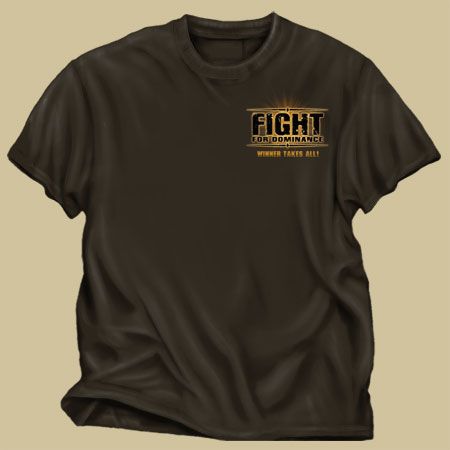 Buckwear T Shirt NEW Fight for dominance   Deer  