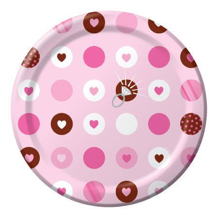 Bridal Wedding Shower Party BRIDE 2 BE DESSERT PLATES  