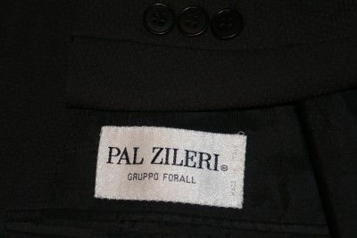 Mens Pal Zileri Chrcl Gray 6 Bttn Suit 40 R 34w 32i A+  