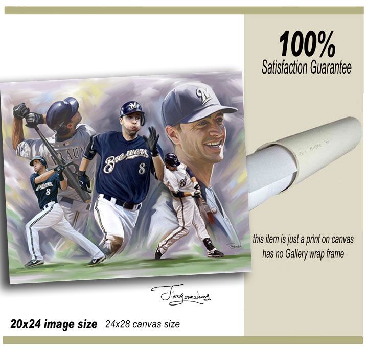 Ryan Braun  giclee print on canvas N 944  