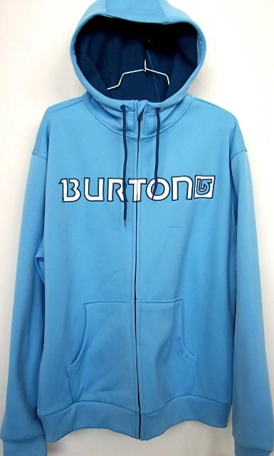 BURTON SNOWBOARD BONDED HOODIE SWEATSHIRT DRYRIDE BLUE 23 SKI MENS L 