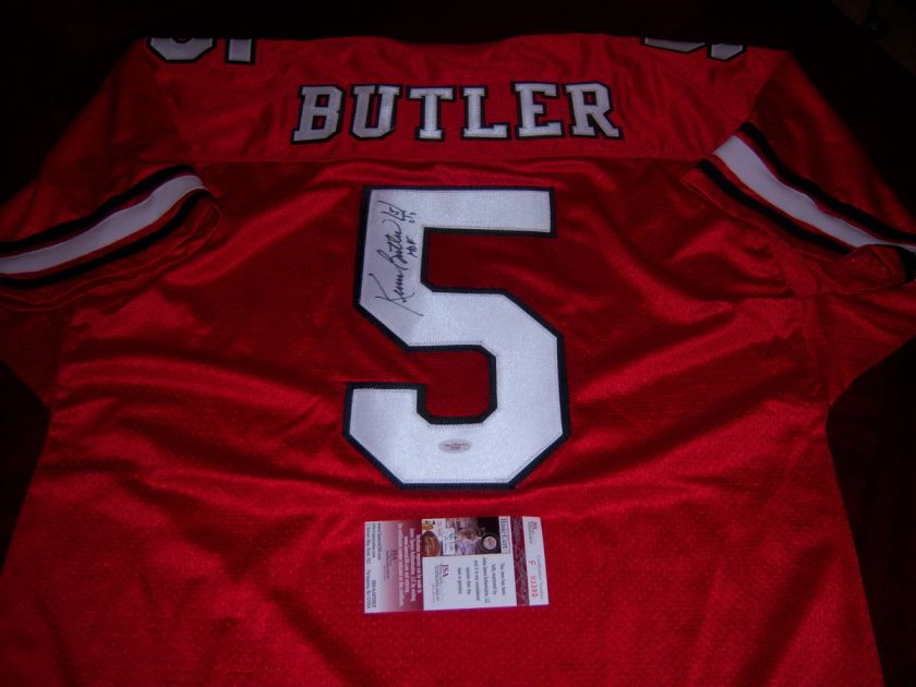 KEVIN BUTLER GEORGIA BULLDOGS,CHICAGO BEARS,SBXX JSA/COA SIGNED JERSEY 