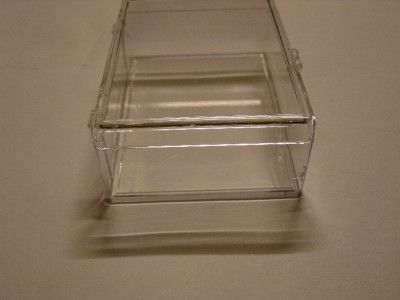 Clear plastic display boxes. Case.Showcase. Lot of 10.  