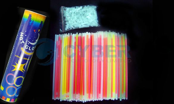 100pcs 8 Multi Color Hot Glow Stick Bracelet Necklaces  