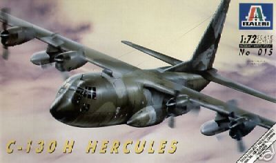 Italeri 1/72 C 130 E/H HERCULES Cargo Plane #015 s  