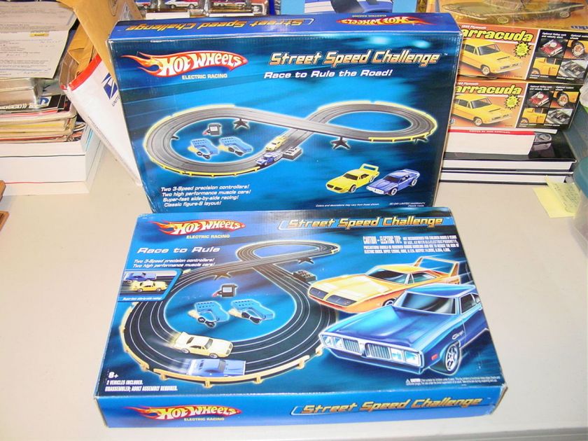   PLYMOUTH SUPERBIRD DODGE CHARGER SLOT CAR SET STREET SPEED CHALLENGE