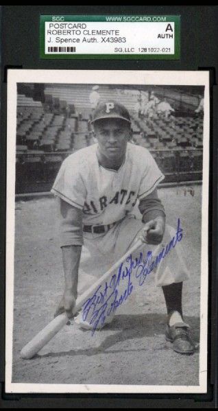   CLEMENTE JSA Certified Autograph circa 1957 RARE & SPECTACULAR  