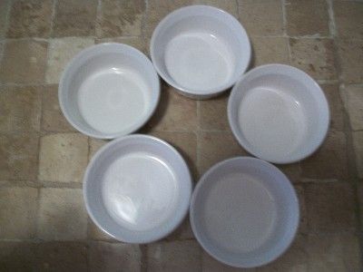 French White Corning ware 500 ml casserole ramekin souffle dish  