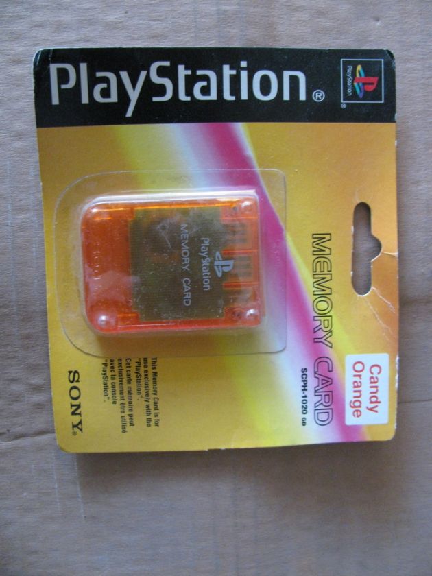 OFFICIAL SONY PLAYSTATION 1 PS1 PSX MEMORY CARD 1MB NEW FACTORY SEALED 