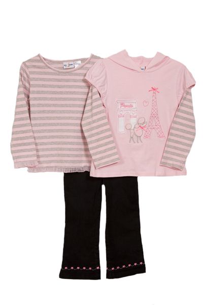 NWT BT Kids Girls 3 pc corduroy pants set 091939896406  