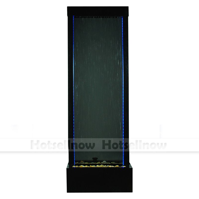 Home Indoor Glass Light Show LED Indoor Fountain Water Fall Decoration 