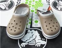 CROCS CROCBAND LINED SLIP ON CLOG~Brown~M 7 Women 9~NWT  