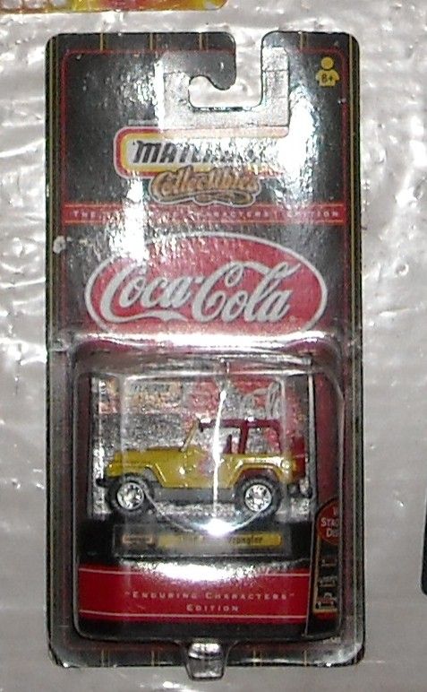 1999 MATCHBOX 1998 JEEP WRANGLER COCA COLA COKE MOC  