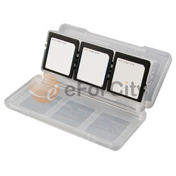 3x 6 Game Card Case + Stylus for NDSi DSi XL LL red  