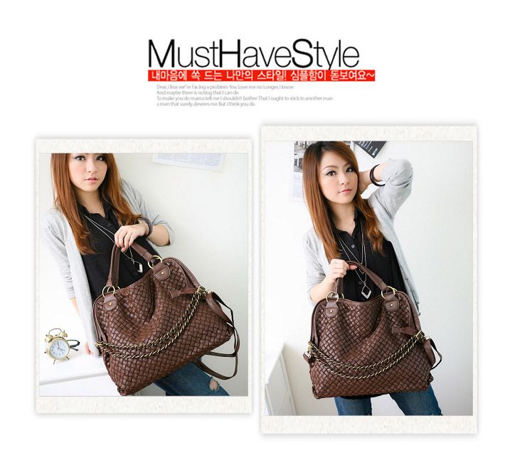 Bolso coreano del bolso de cuero de señora Hobo PU estilo