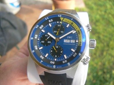 IWC AQUATIMER COUSTEAU DIVERS 2008 CHRONOGRAPH LTD EDITION 2500. BOX 